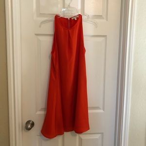Gianni Bini orange/ red shift dress